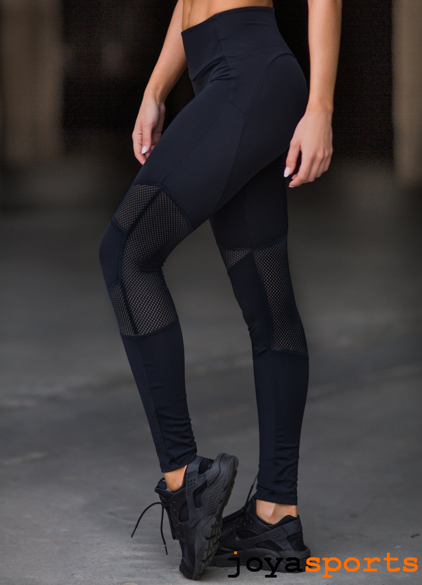 Striped Transparent Black and White Sports Leggings – Joya Style